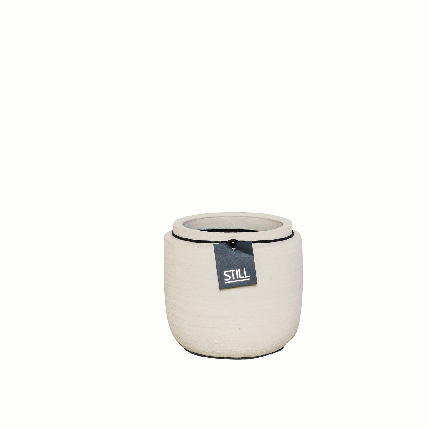 STILL Planter Pot Neck Beige - 22x18 cm
