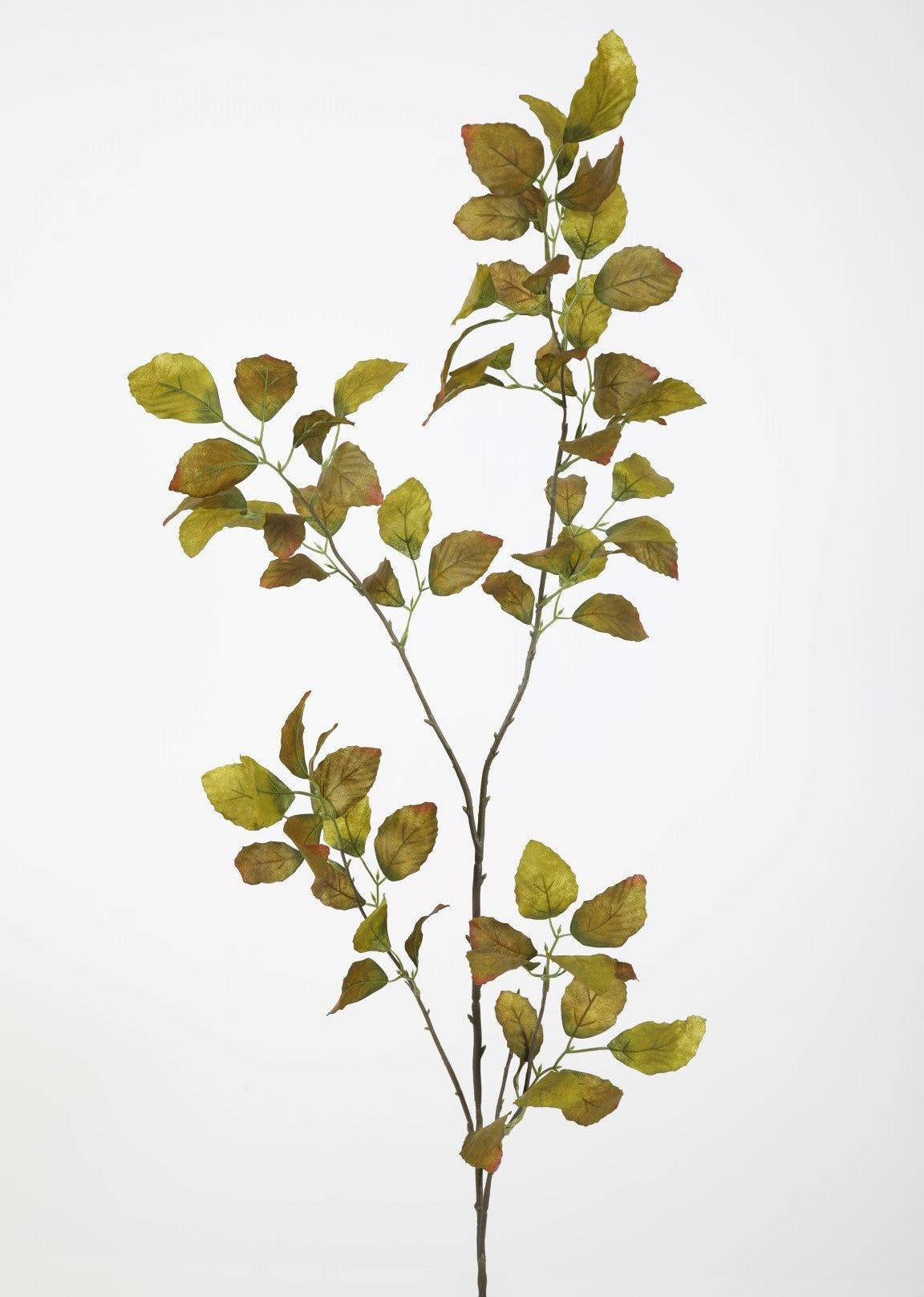 Kunsttak van beuk met een combinatie van groene en bruine tinten, 155 cm lang, ideaal voor het toevoegen van natuur aan je interieur.