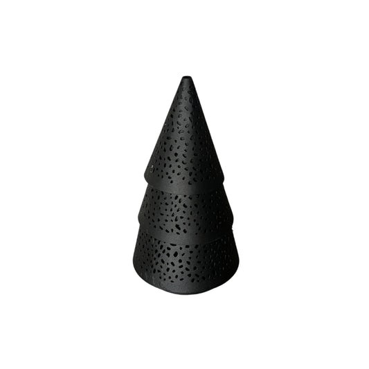 STILL Kerstboom Waxinelichthouder Zwart - 20x11 cm