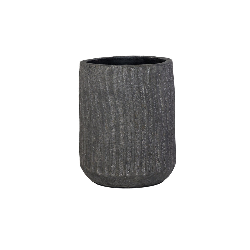 STILL Planter Pot met Ribbels Earth - 22x16 cm