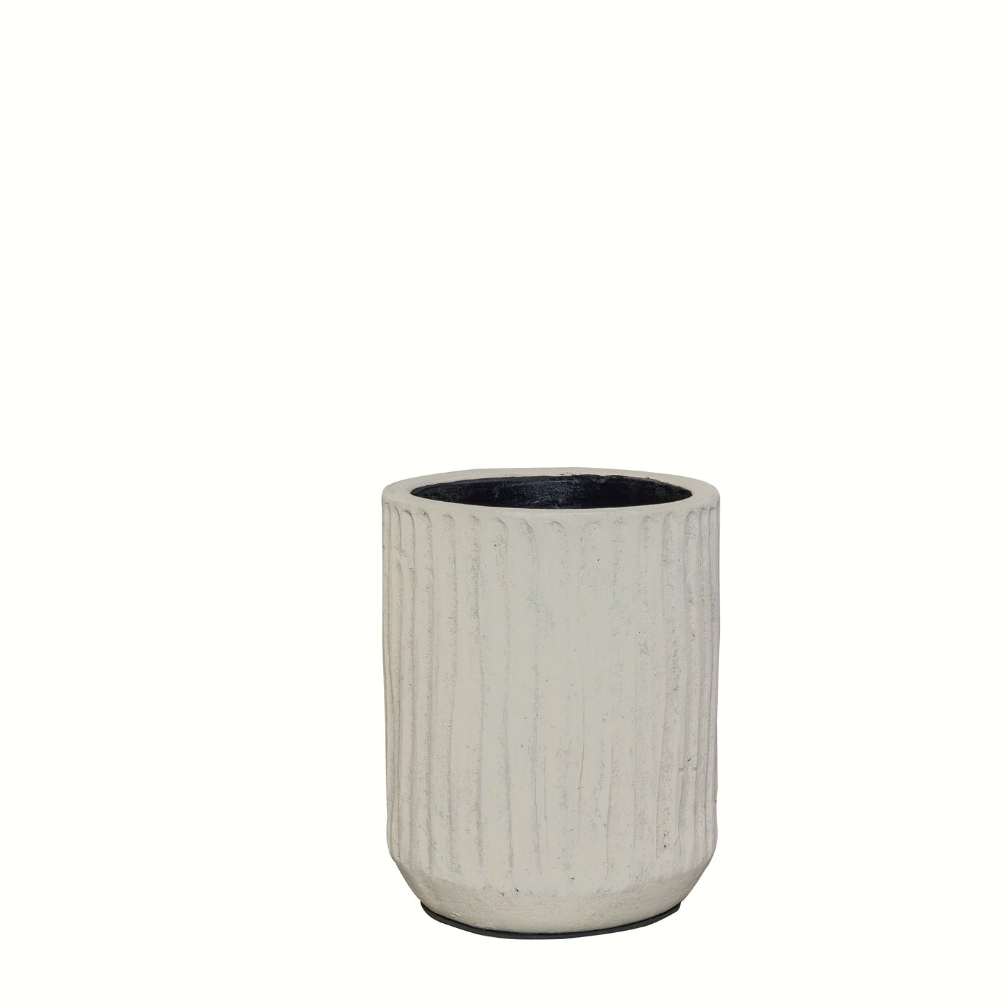 STILL Planter Pot met Ribbels Beige - 26x18 cm