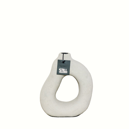 STILL D Vaas Organische Vorm Beige - 30x24 cm